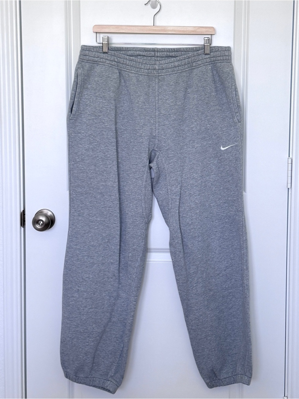 Nike Gray Sweatpants Joggers with Swoosh